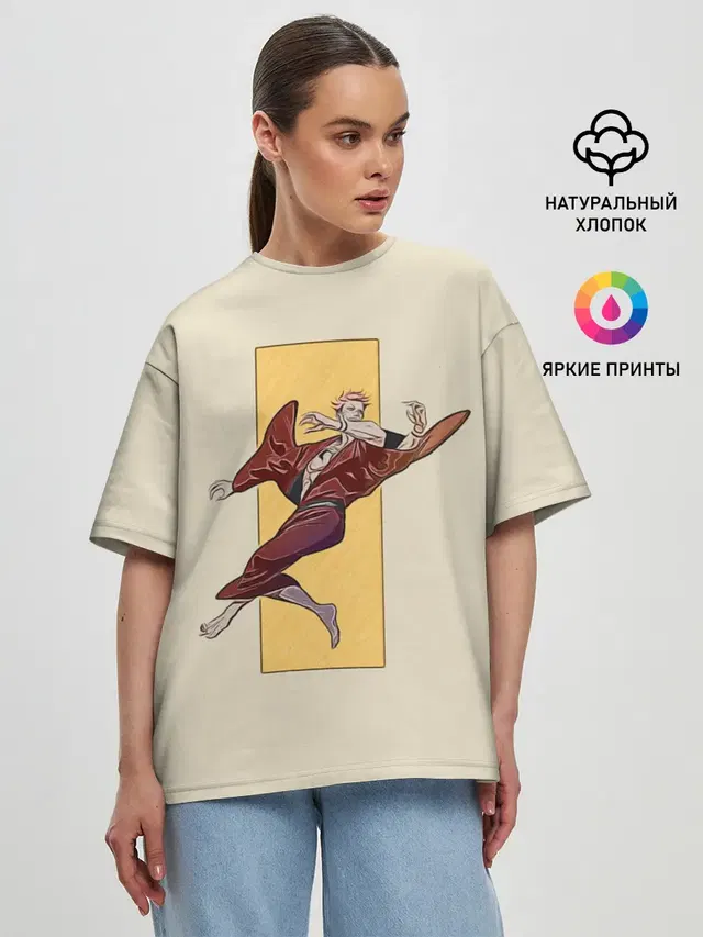 Женская футболка оверсайз