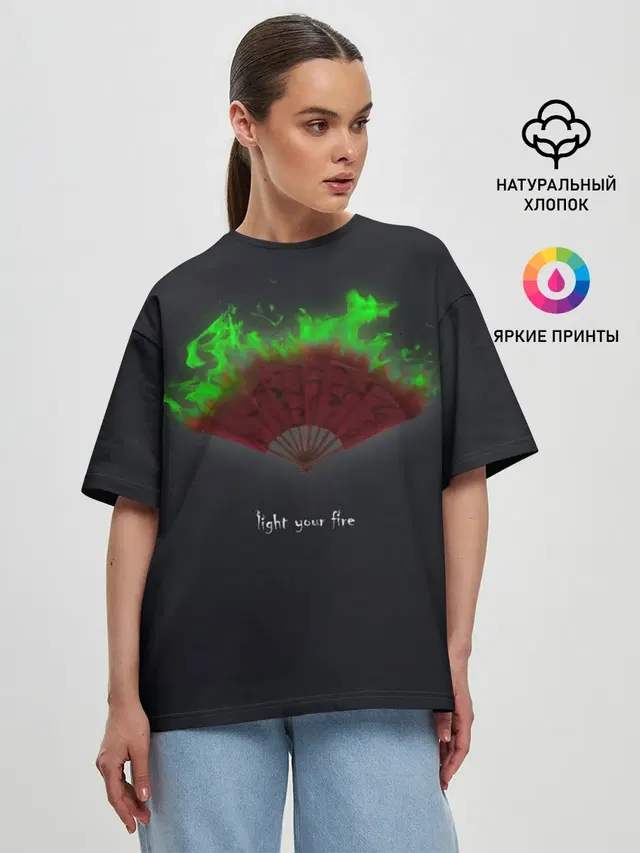 Женская футболка оверсайз