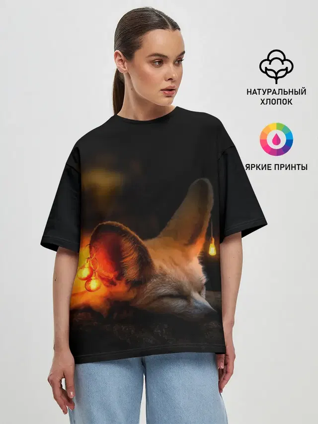 Женская футболка оверсайз