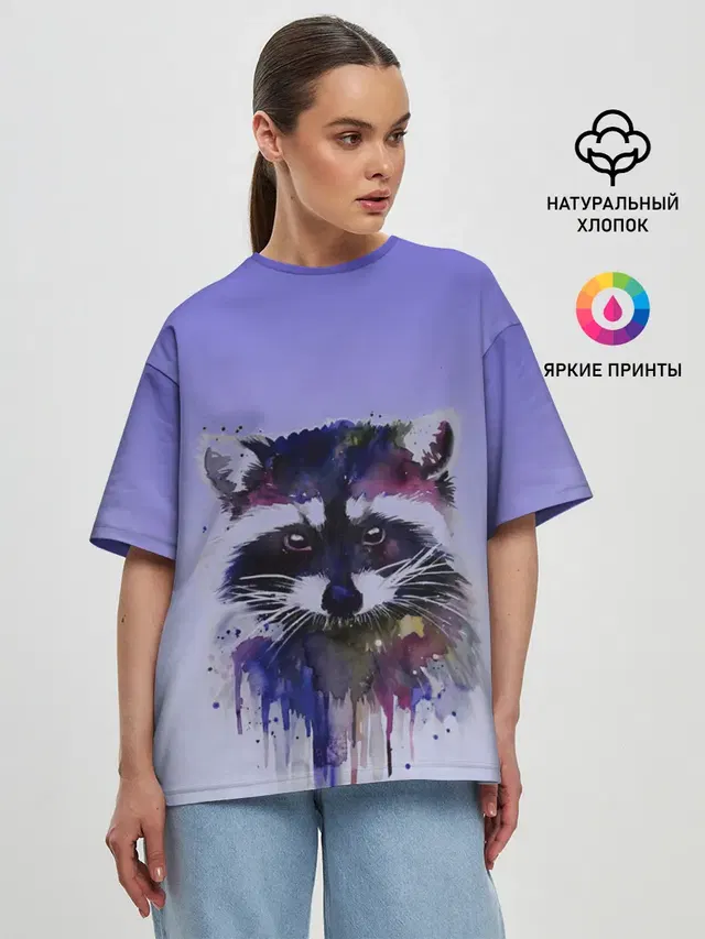 Женская футболка оверсайз