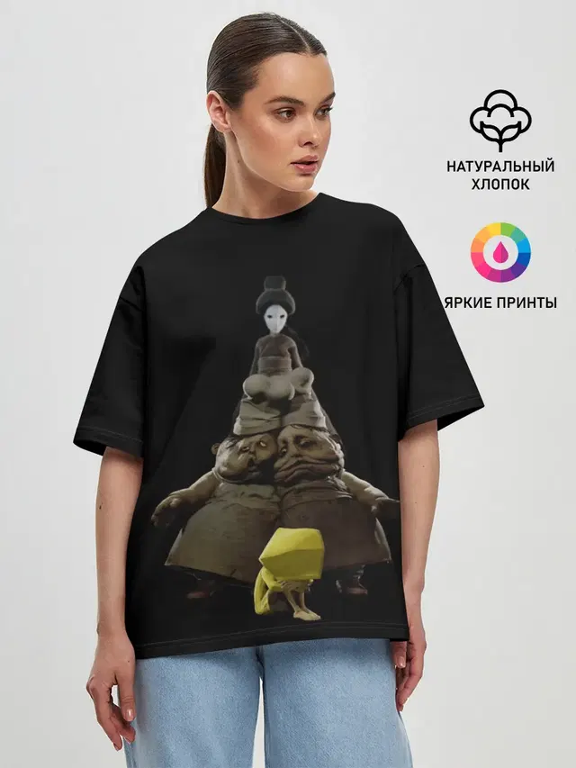 Женская футболка оверсайз