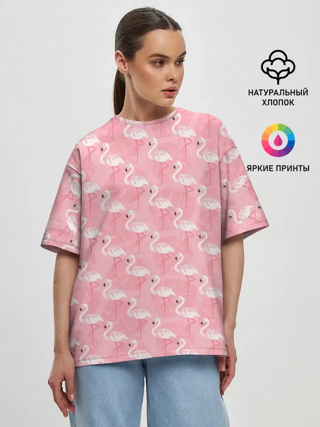 Женская футболка оверсайз