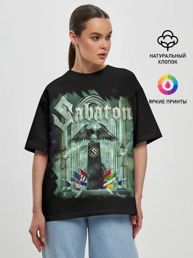 Женская футболка оверсайз