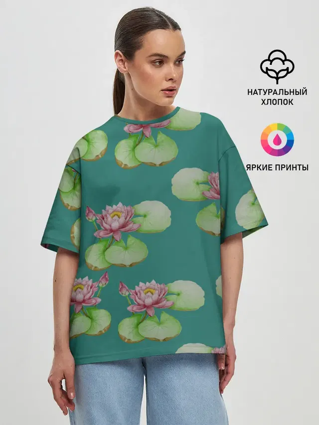 Женская футболка оверсайз