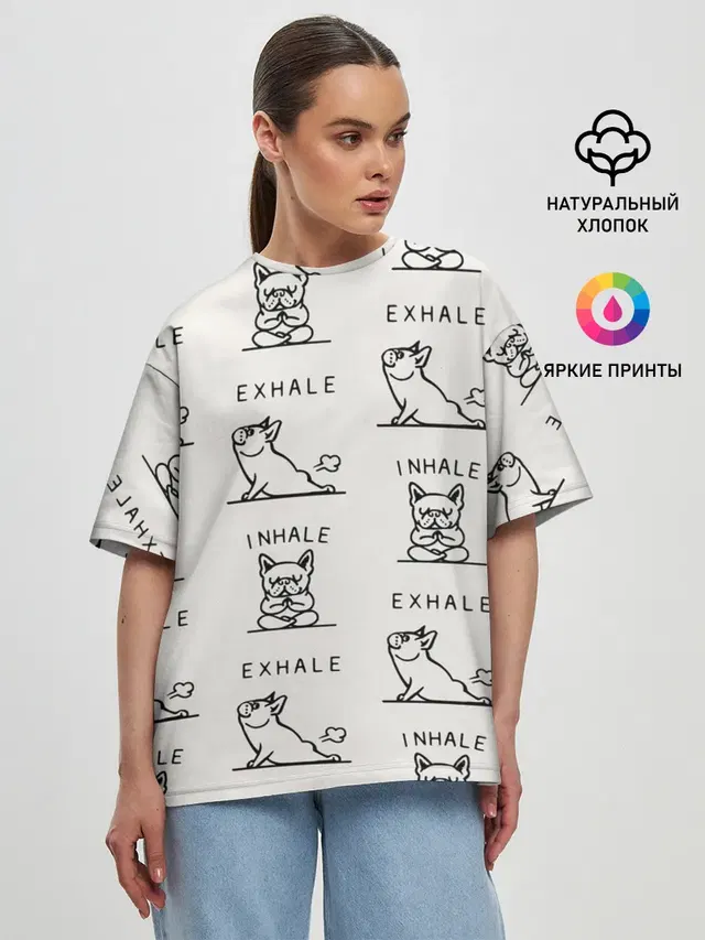 Женская футболка оверсайз