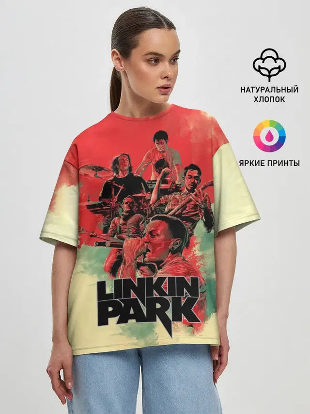 Женская футболка оверсайз