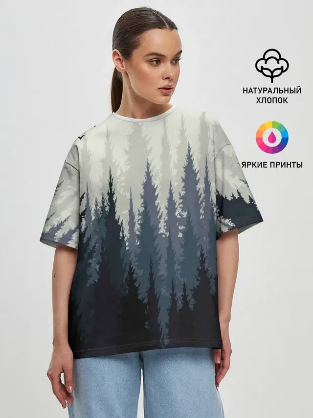 Женская футболка оверсайз