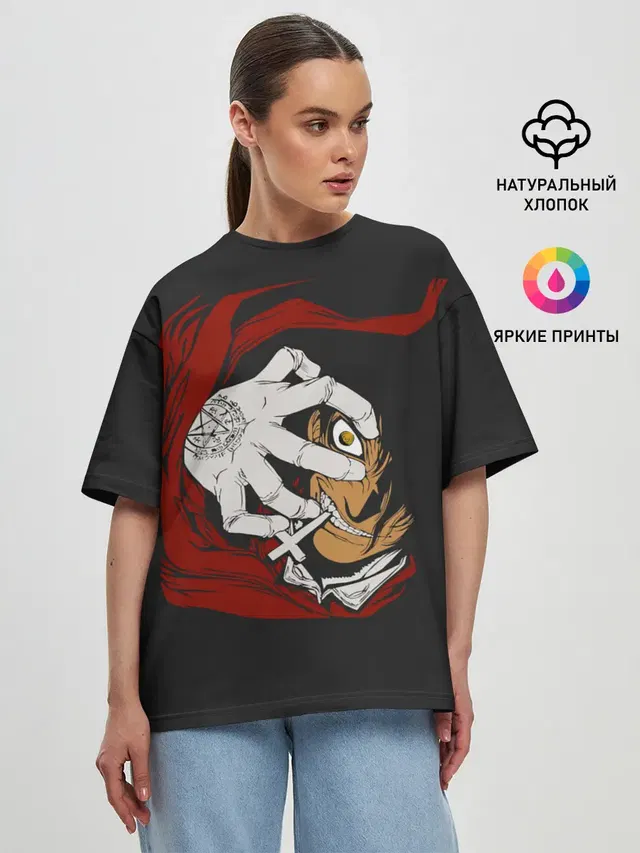 Женская футболка оверсайз