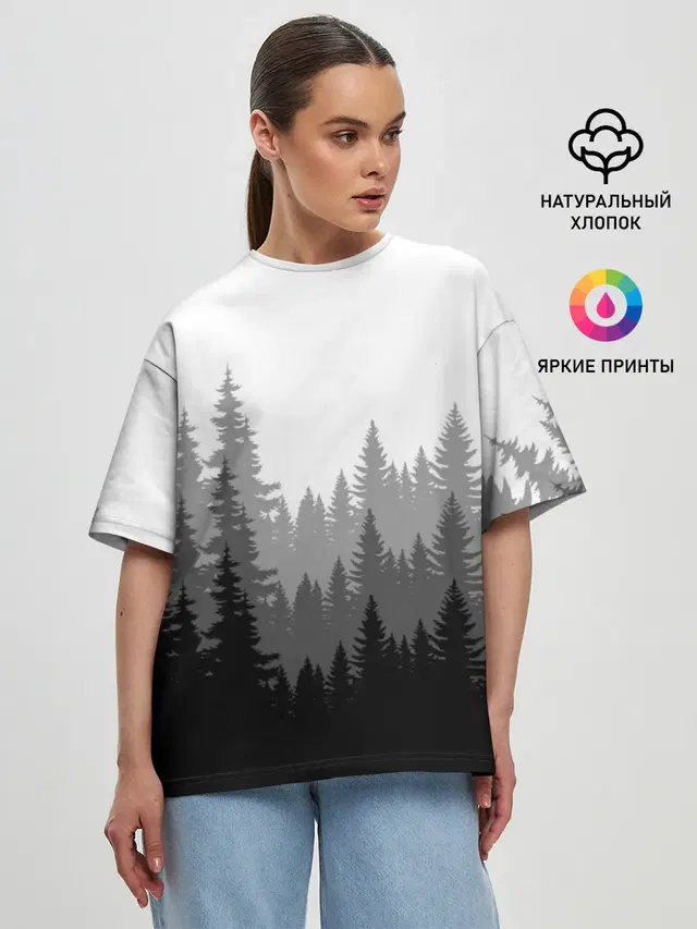 Женская футболка оверсайз