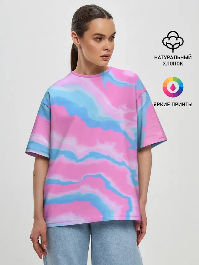 Женская футболка оверсайз