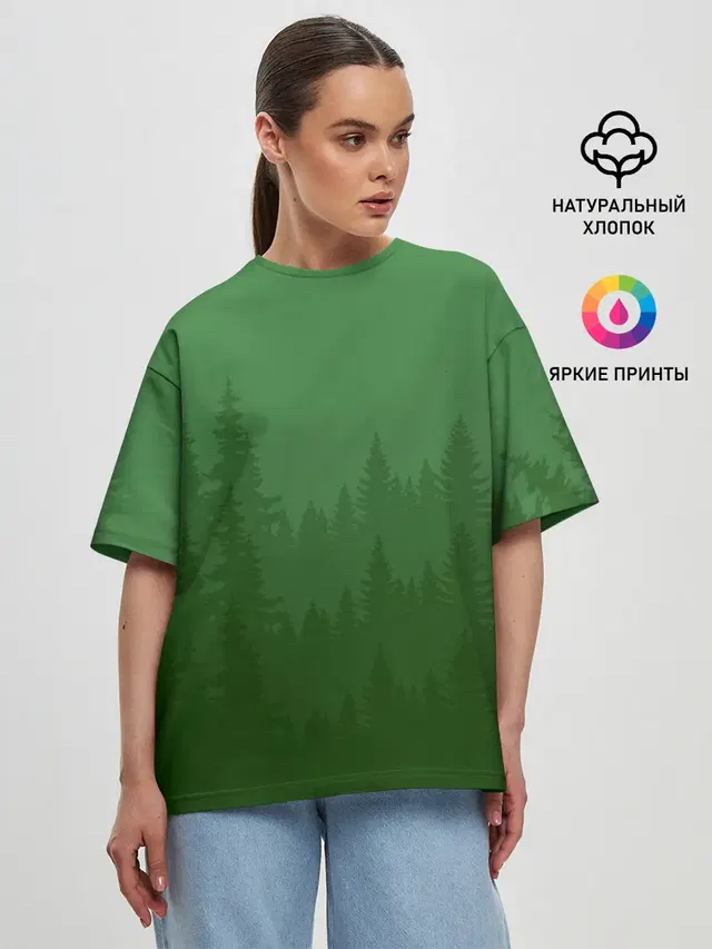 Женская футболка оверсайз