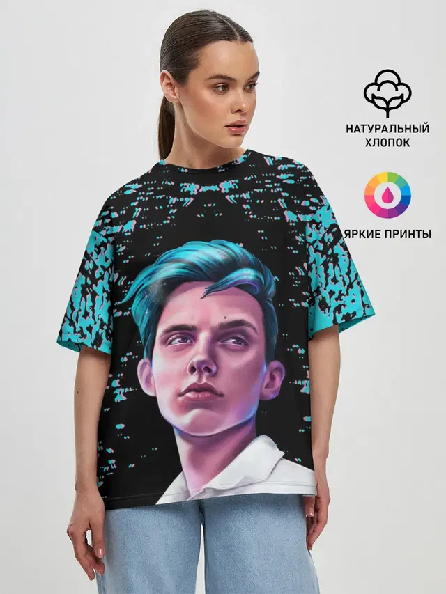 Женская футболка оверсайз