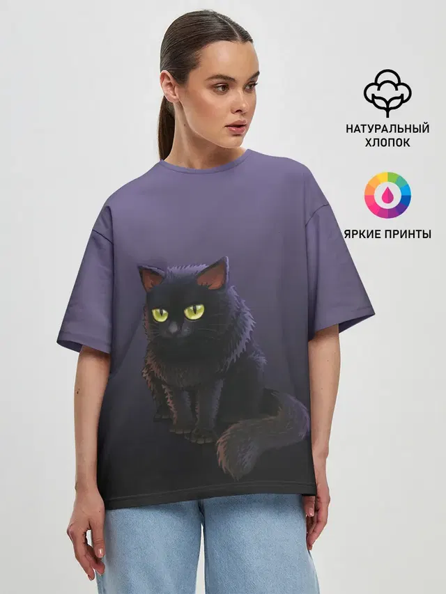 Женская футболка оверсайз