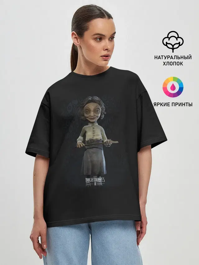 Женская футболка оверсайз