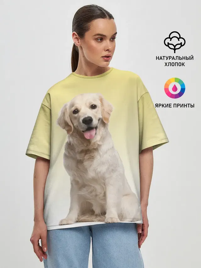Женская футболка оверсайз