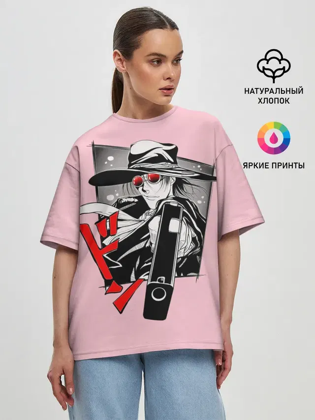 Женская футболка оверсайз
