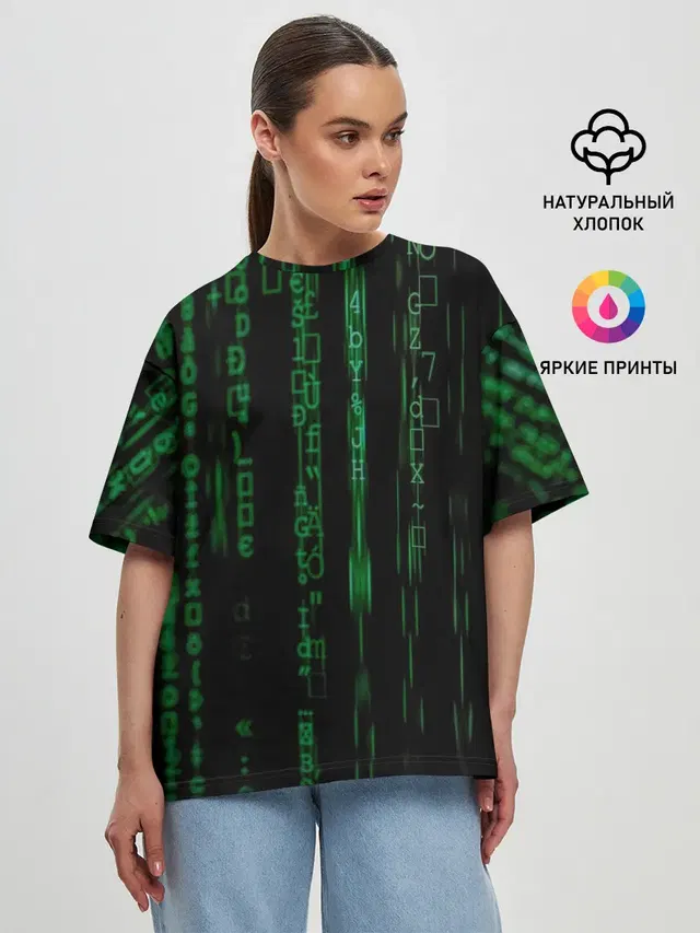 Женская футболка оверсайз