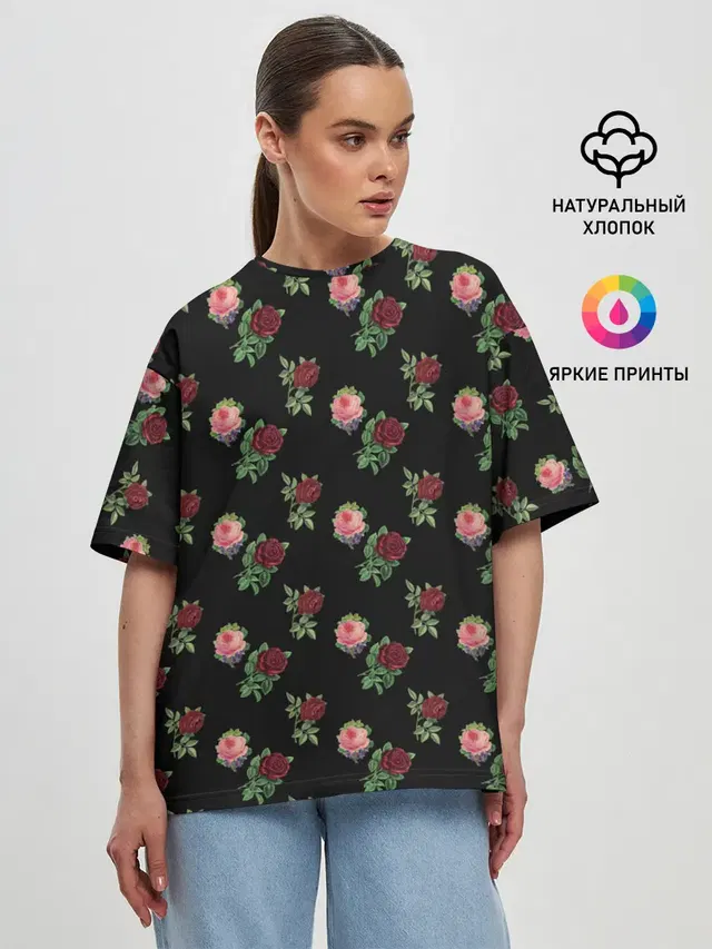 Женская футболка оверсайз