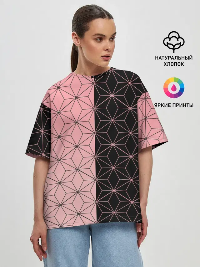 Женская футболка оверсайз