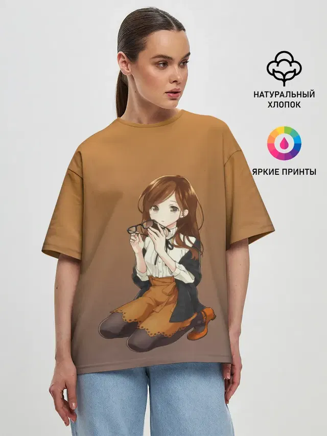 Женская футболка оверсайз