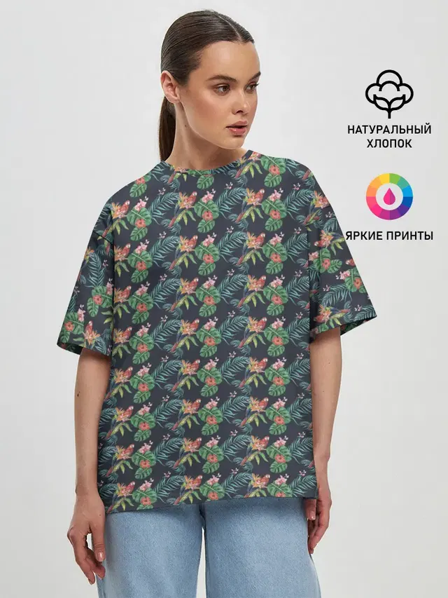 Женская футболка оверсайз