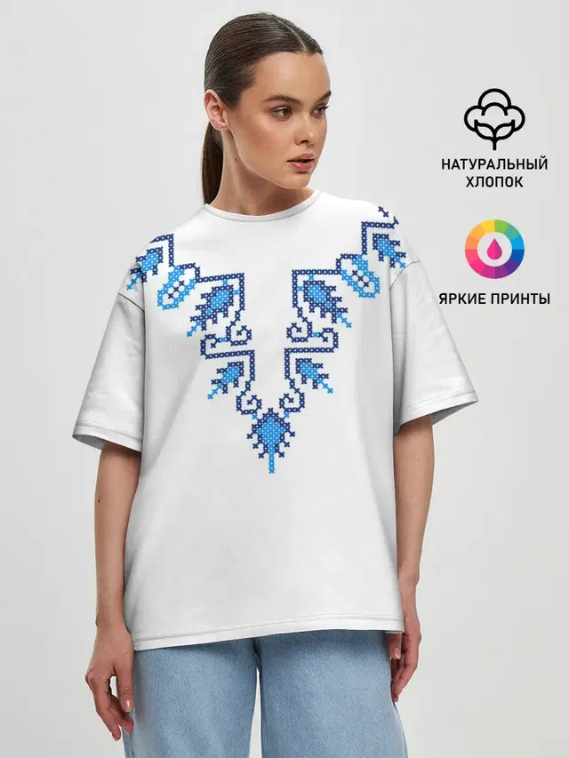 Женская футболка оверсайз