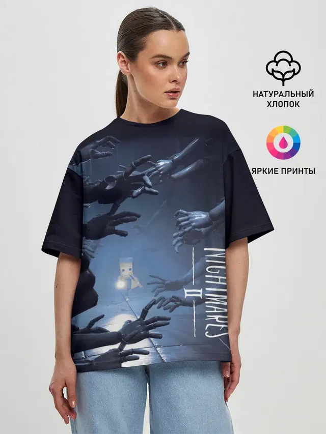 Женская футболка оверсайз