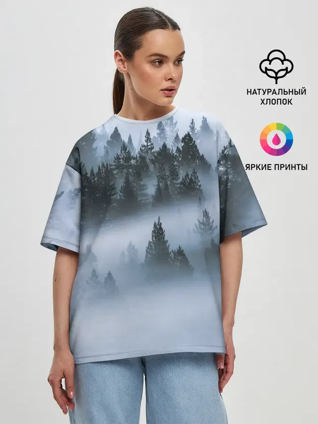 Женская футболка оверсайз