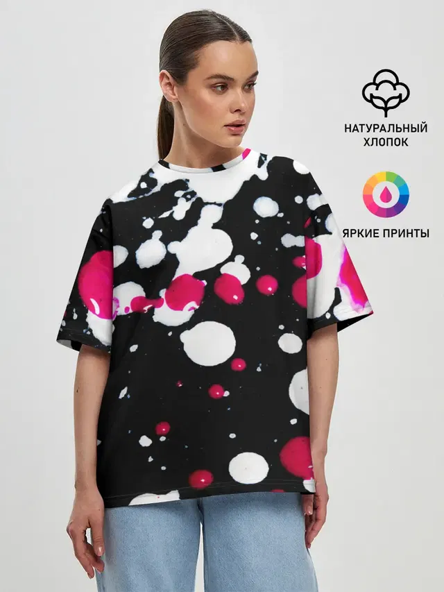 Женская футболка оверсайз