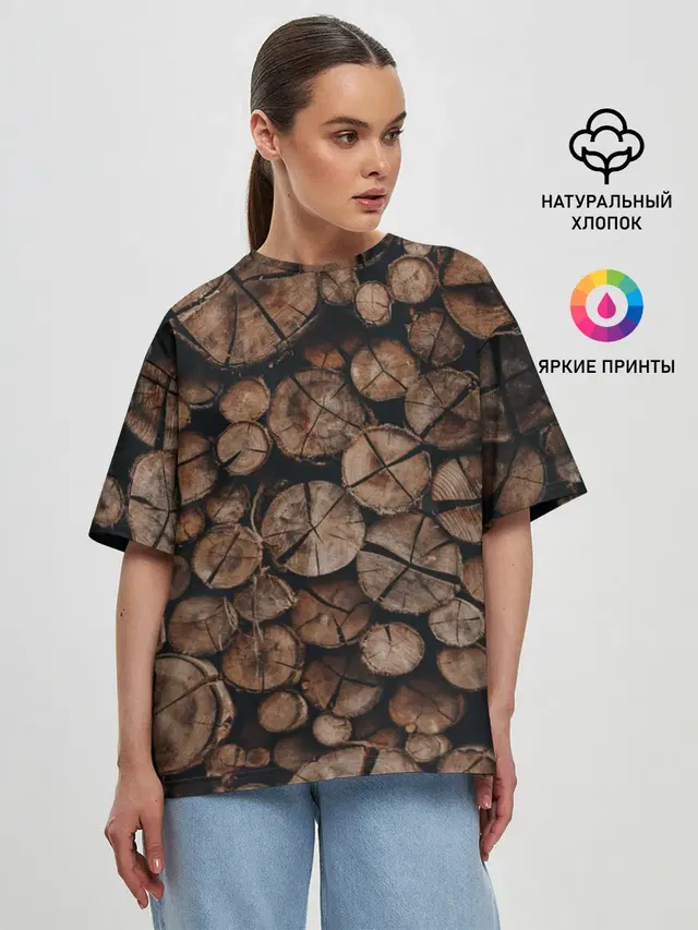 Женская футболка оверсайз