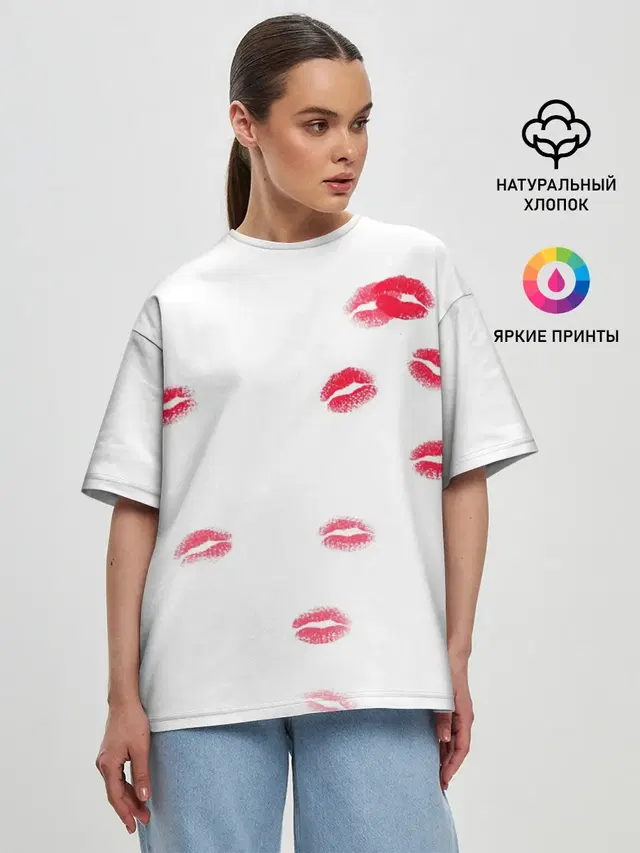 Женская футболка оверсайз
