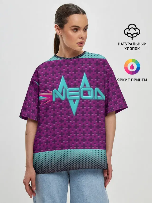 Женская футболка оверсайз