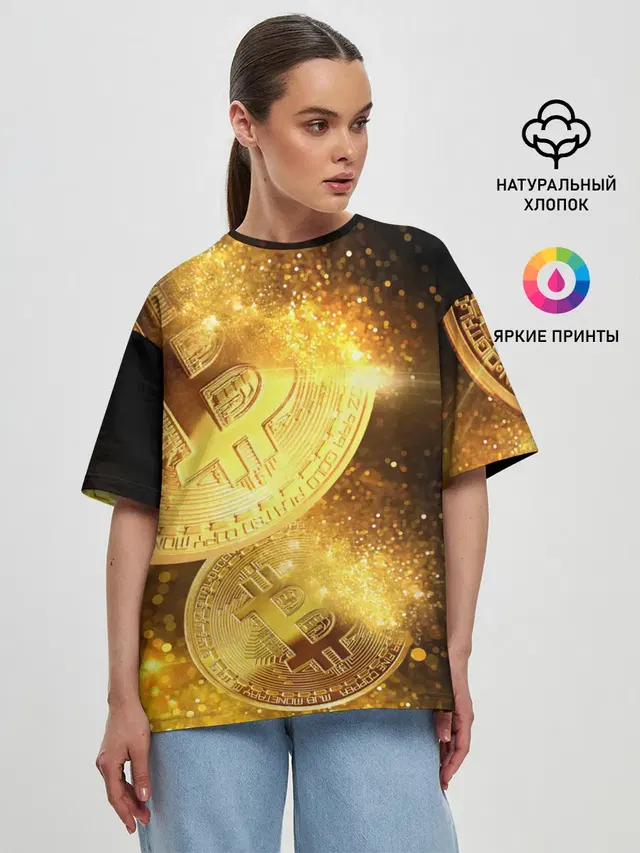 Женская футболка оверсайз