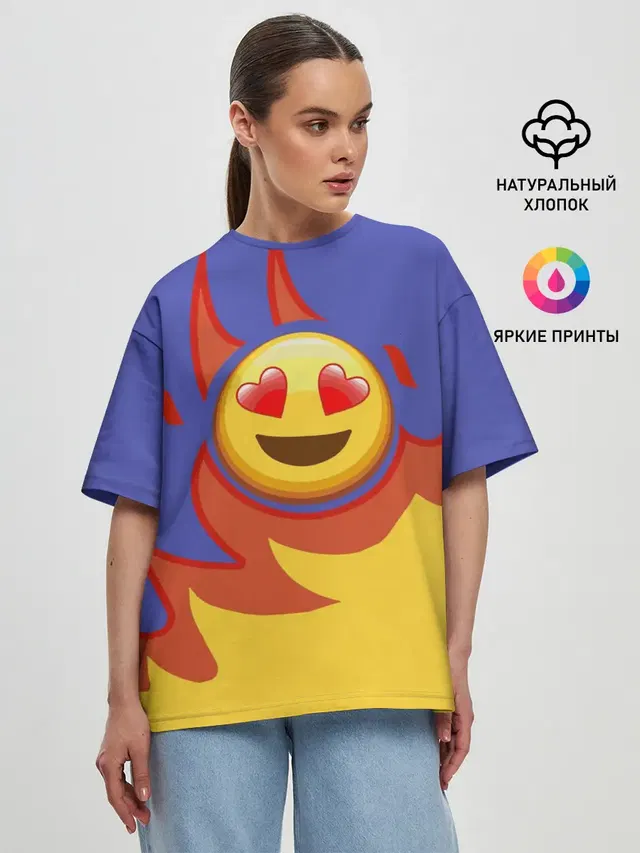 Женская футболка оверсайз