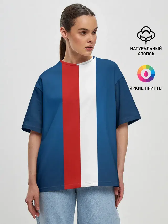 Женская футболка оверсайз
