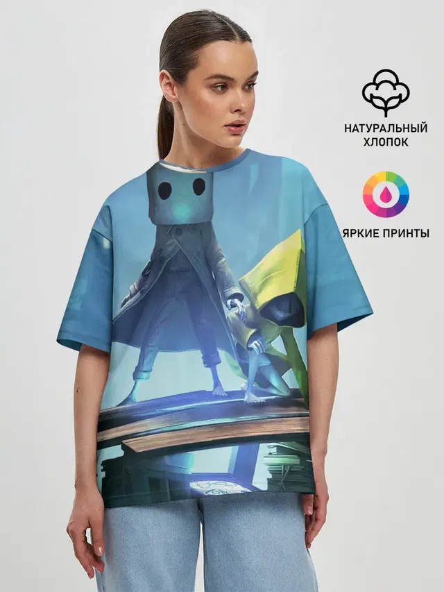 Женская футболка оверсайз