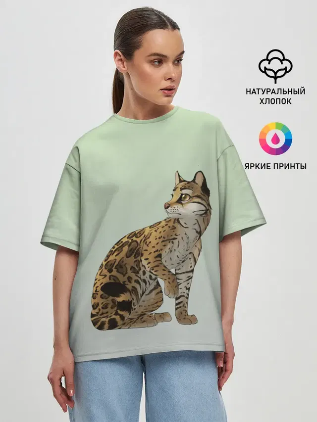Женская футболка оверсайз