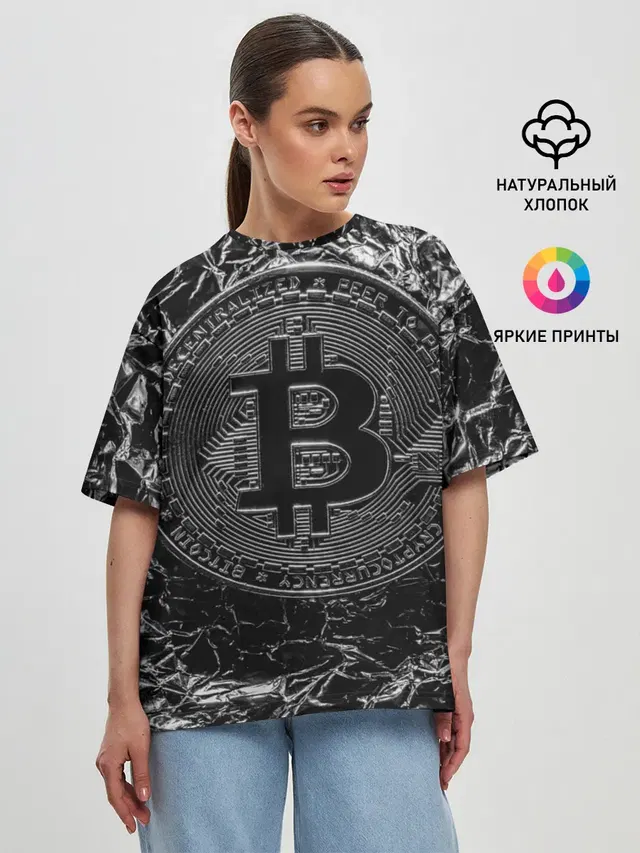 Женская футболка оверсайз