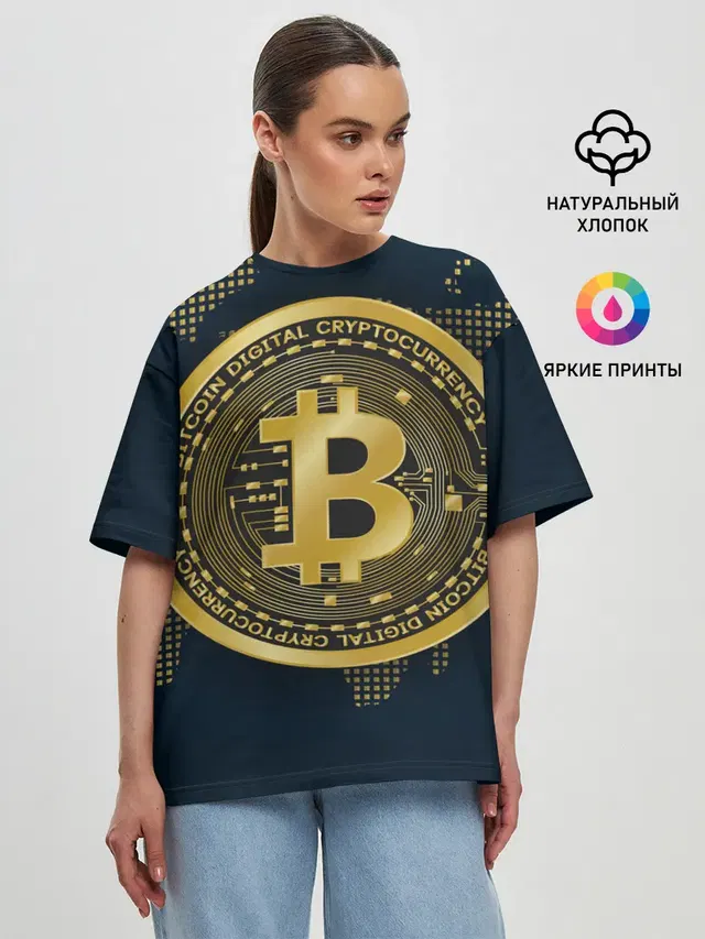 Женская футболка оверсайз