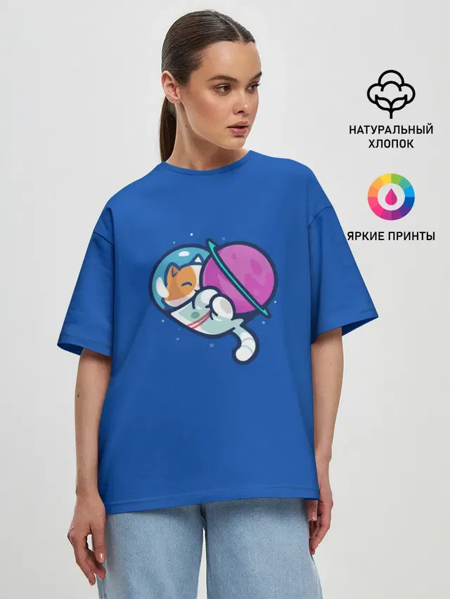 Женская футболка оверсайз
