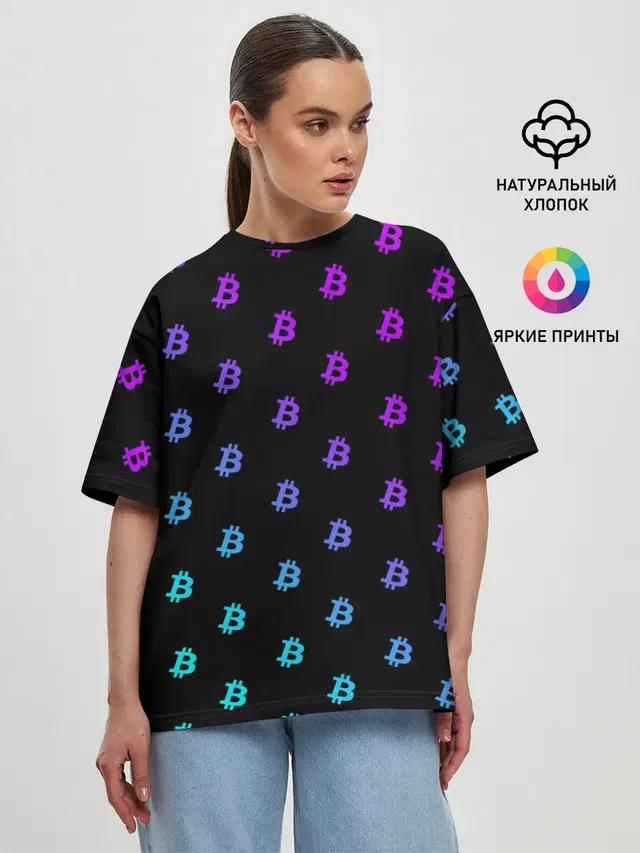 Женская футболка оверсайз