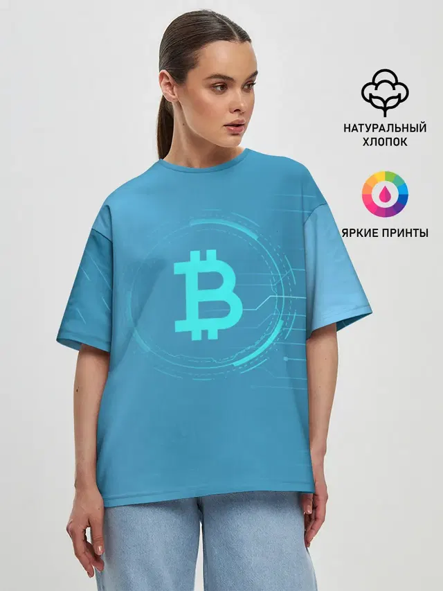 Женская футболка оверсайз