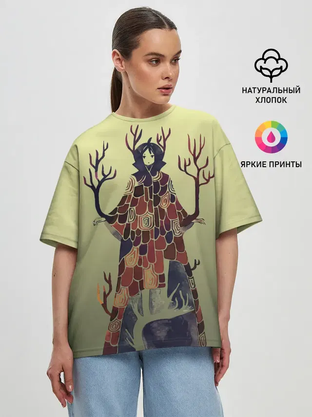 Женская футболка оверсайз