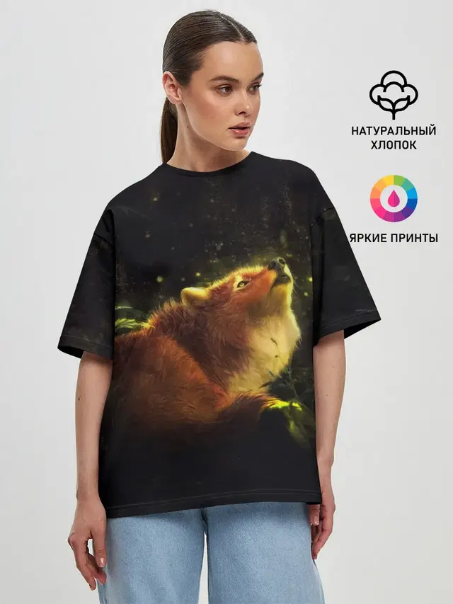 Женская футболка оверсайз