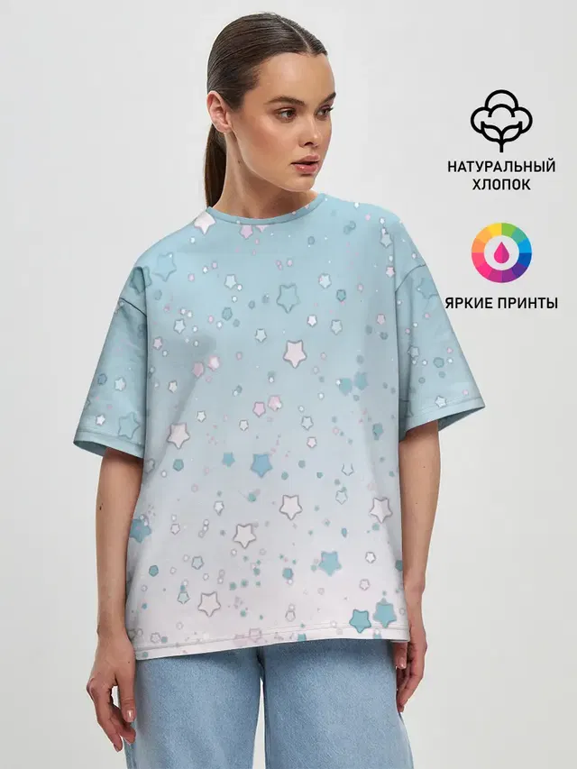 Женская футболка оверсайз