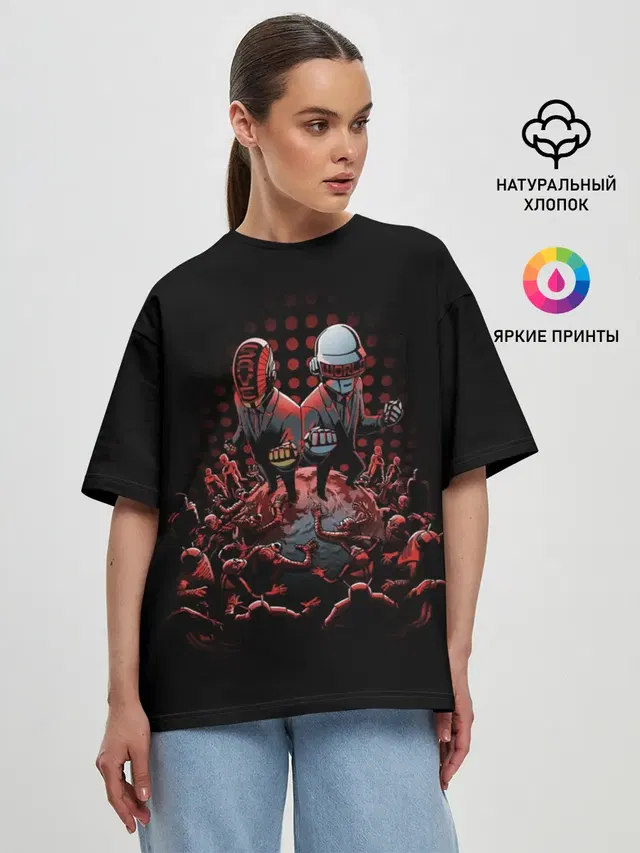 Женская футболка оверсайз