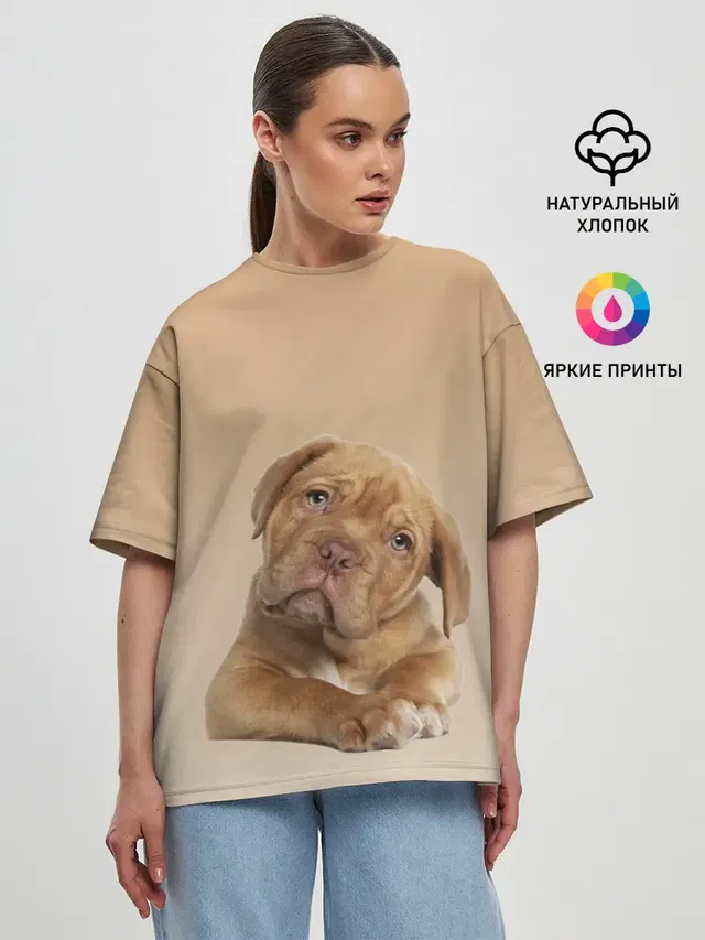 Женская футболка оверсайз