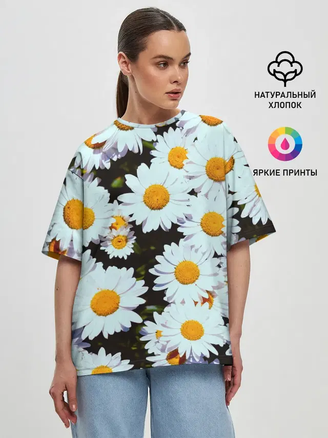 Женская футболка оверсайз
