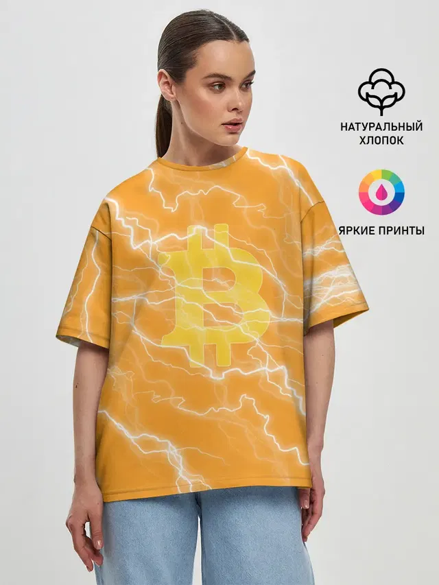 Женская футболка оверсайз