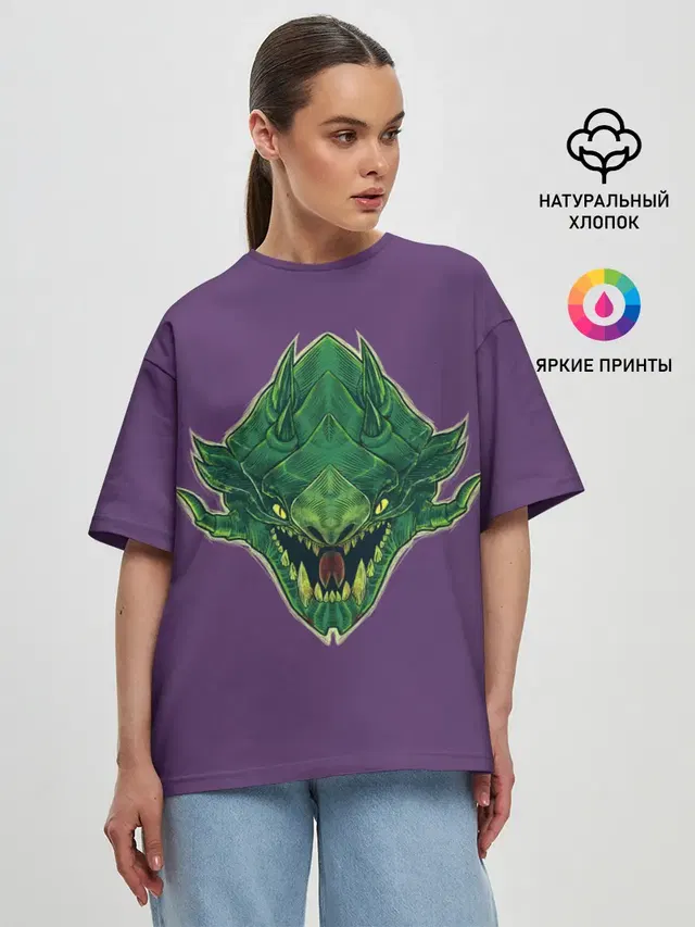 Женская футболка оверсайз